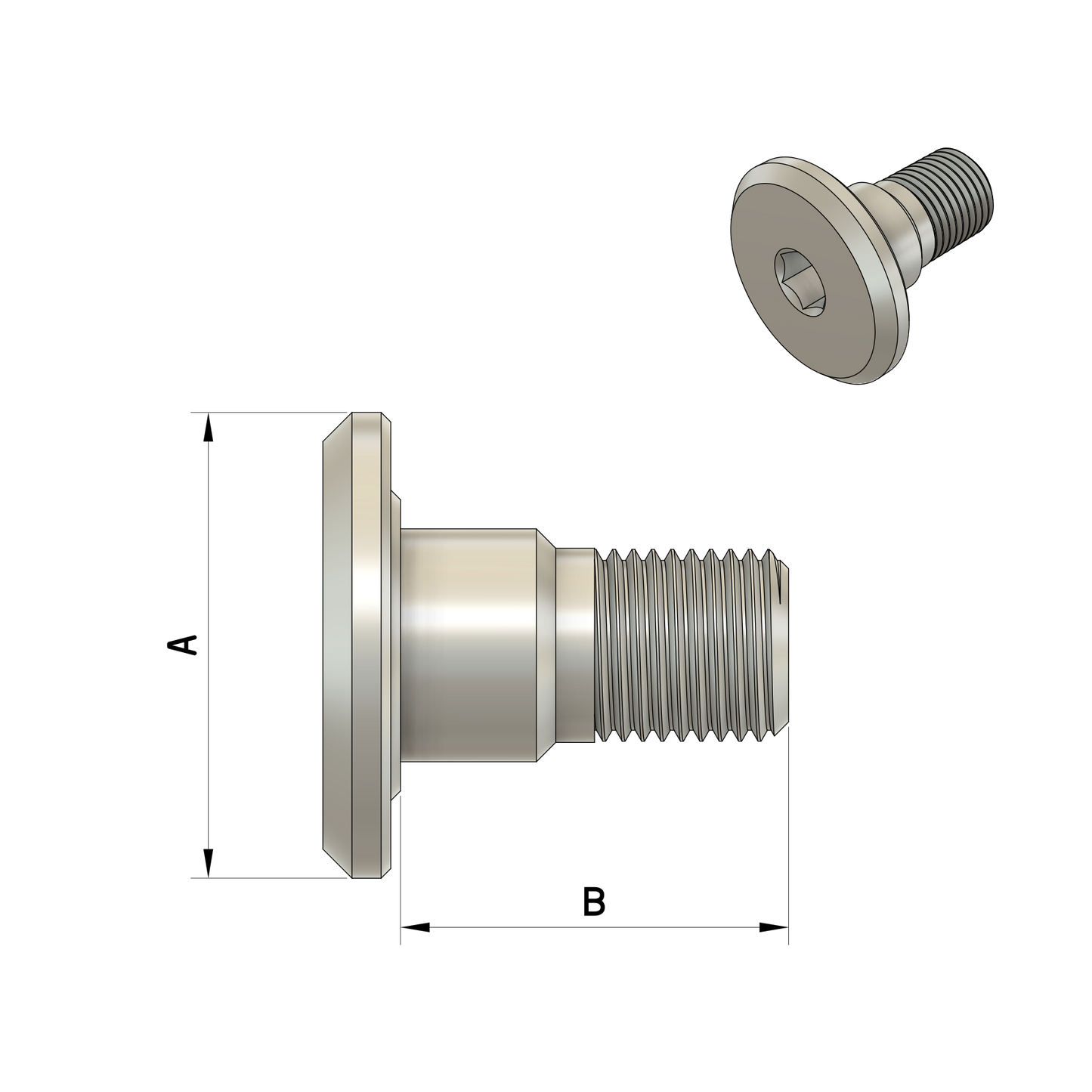 Trunnion Shock Bolt